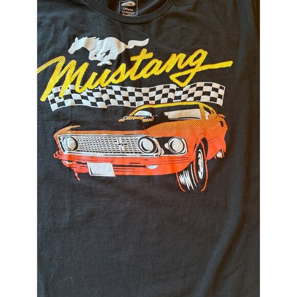 Ford Mustang Official Licensed Graphic T-Shirt XL Black Cotton Classic Car Desig - Picture 2 of 4